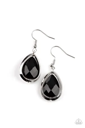 Drop-Dead Duchess Black Paparazzi Earrings