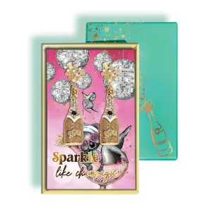 Earrings Champagne Bottles
