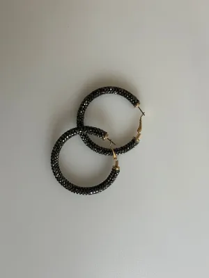Earrings - Dazzling - Black