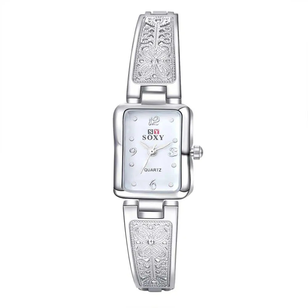 Elegant Floral Lace Bracelet Watches