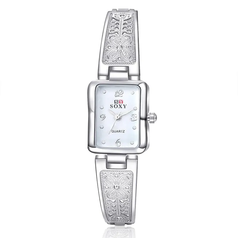 Elegant Floral Lace Bracelet Watches