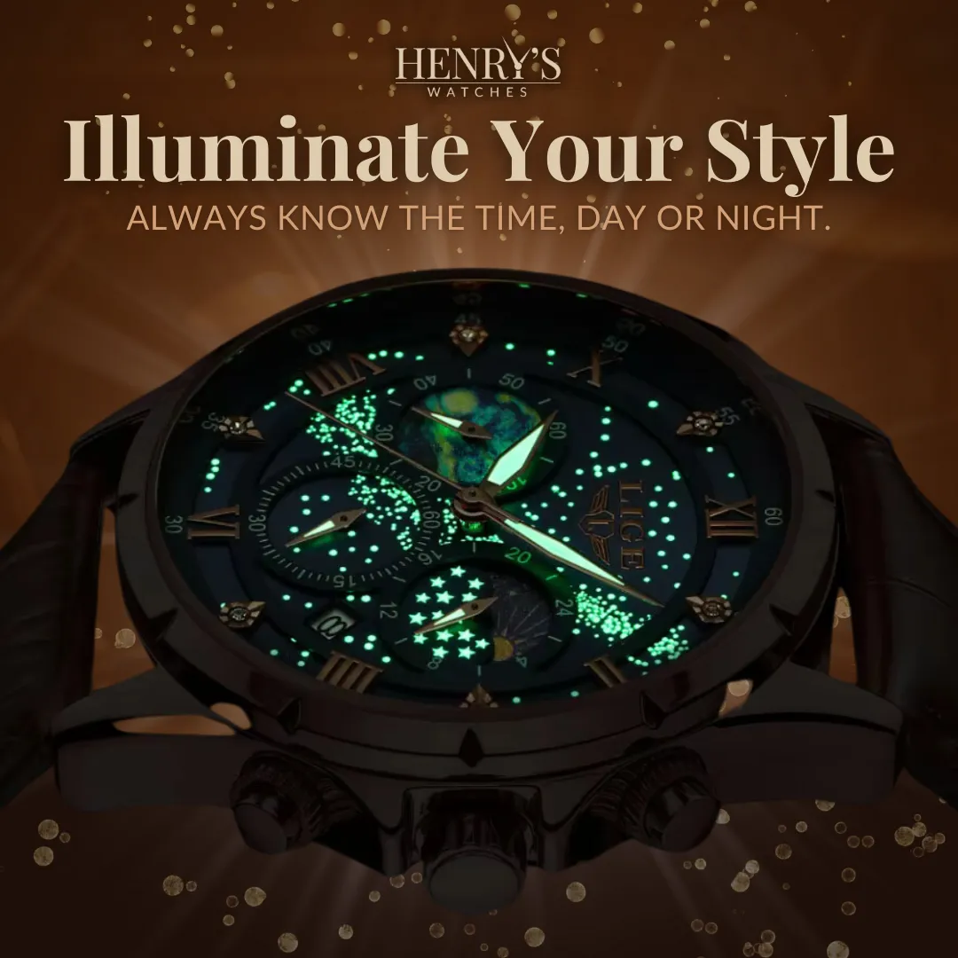 ELEGANT MOONPHASE WATCH | Timeless Lunar Elegance