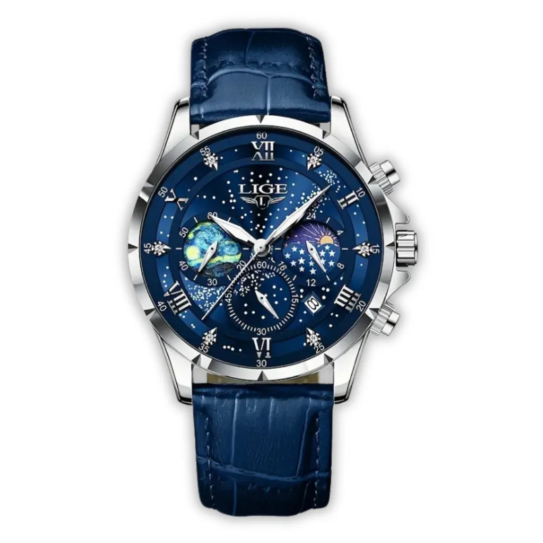 ELEGANT MOONPHASE WATCH | Timeless Lunar Elegance