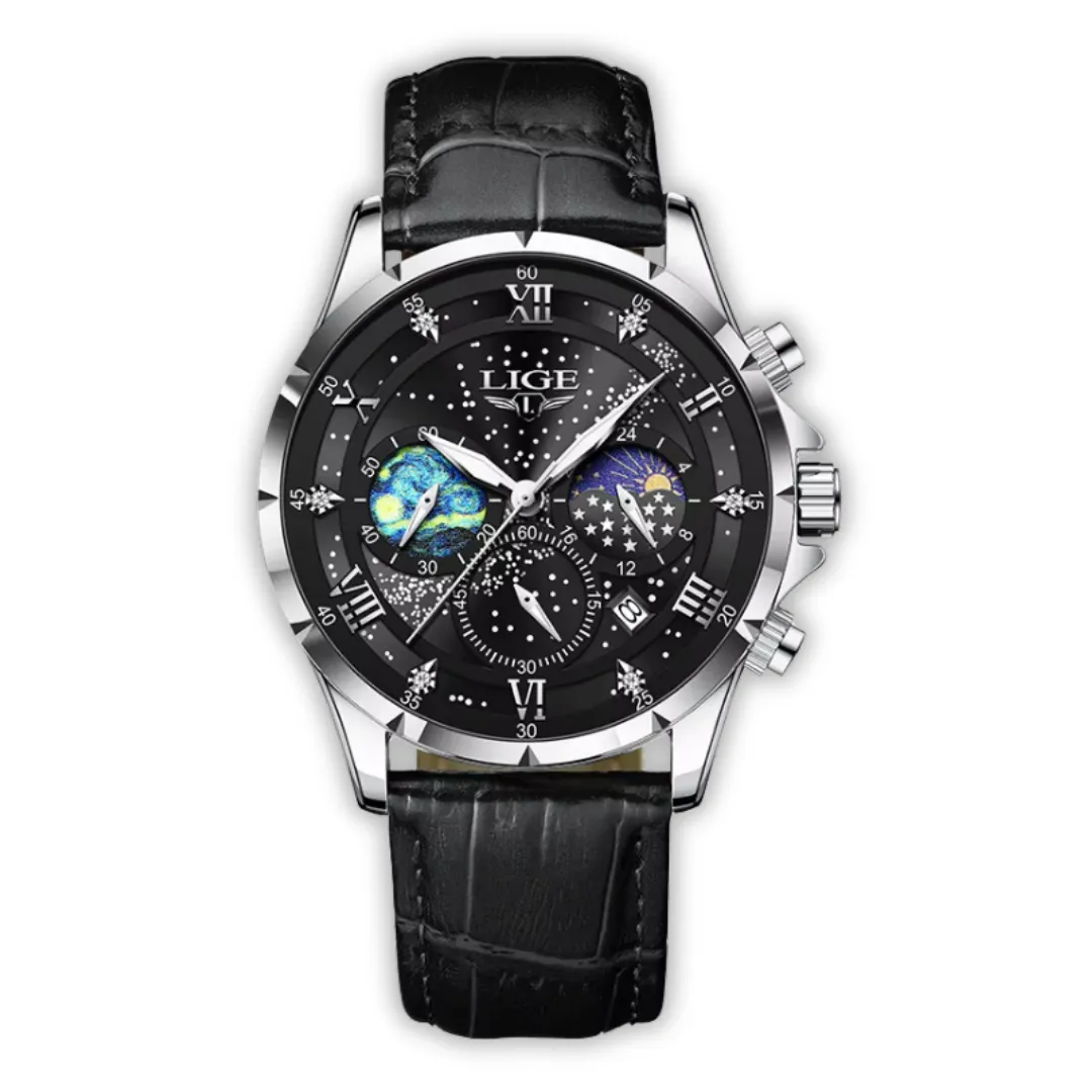 ELEGANT MOONPHASE WATCH | Timeless Lunar Elegance
