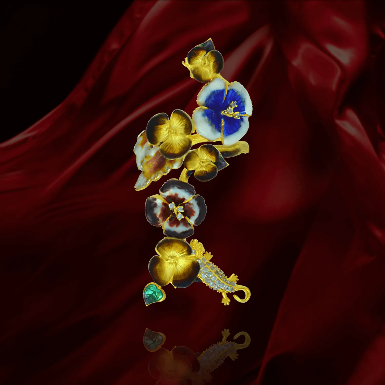 Ember Blossom Garden Ring