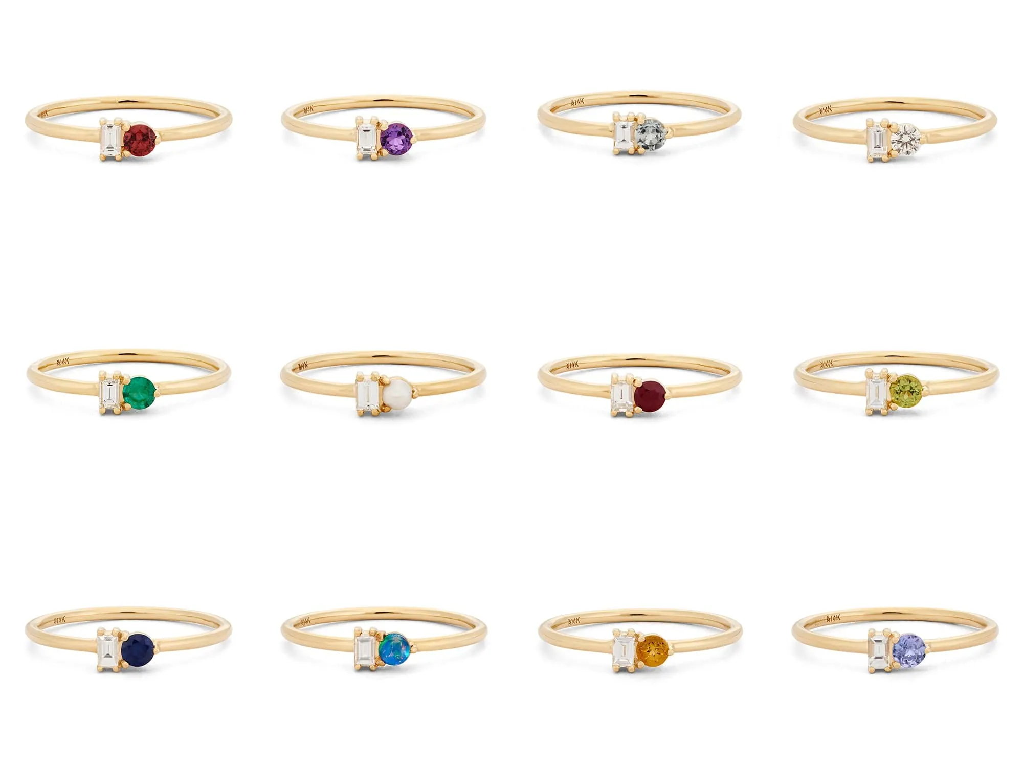 Emerald & Diamond Baguette Ring
