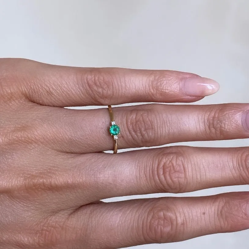 Emerald & Diamond Ring