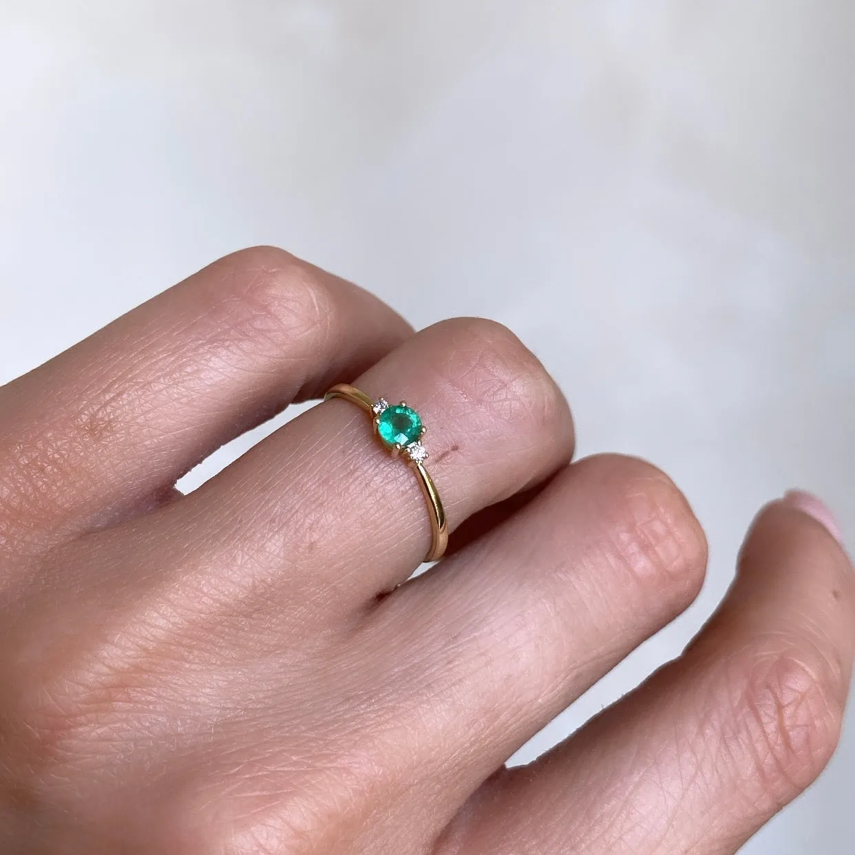 Emerald & Diamond Ring
