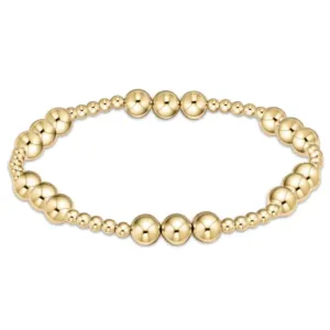 Enewton Classic Joy Pattern 6mm Gold Bead Bracelet