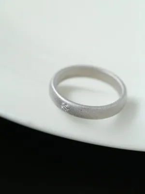 Engraved Series Brushed Texture Ring