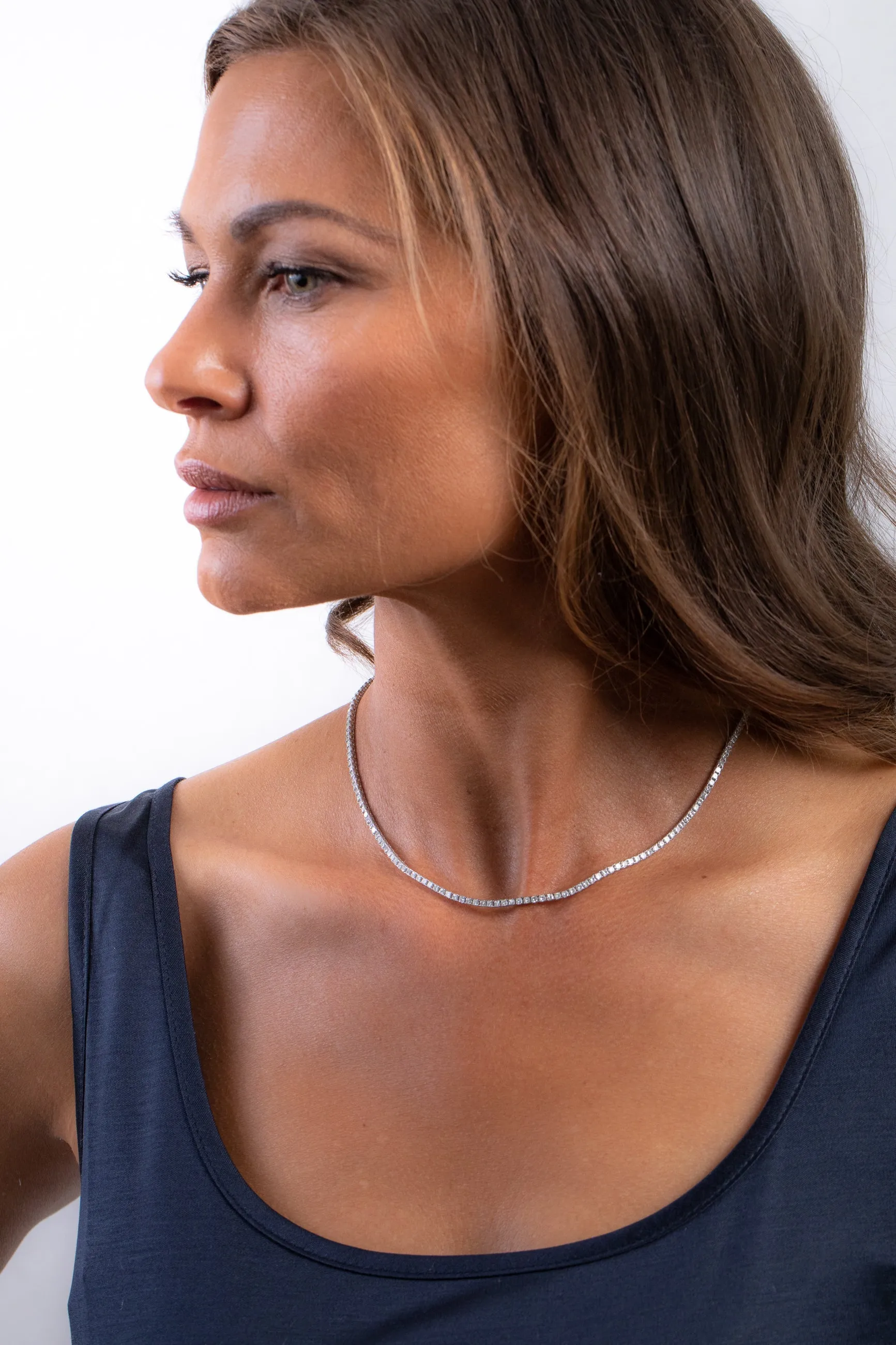 Essential Diamond Line Necklace (9 tcw)