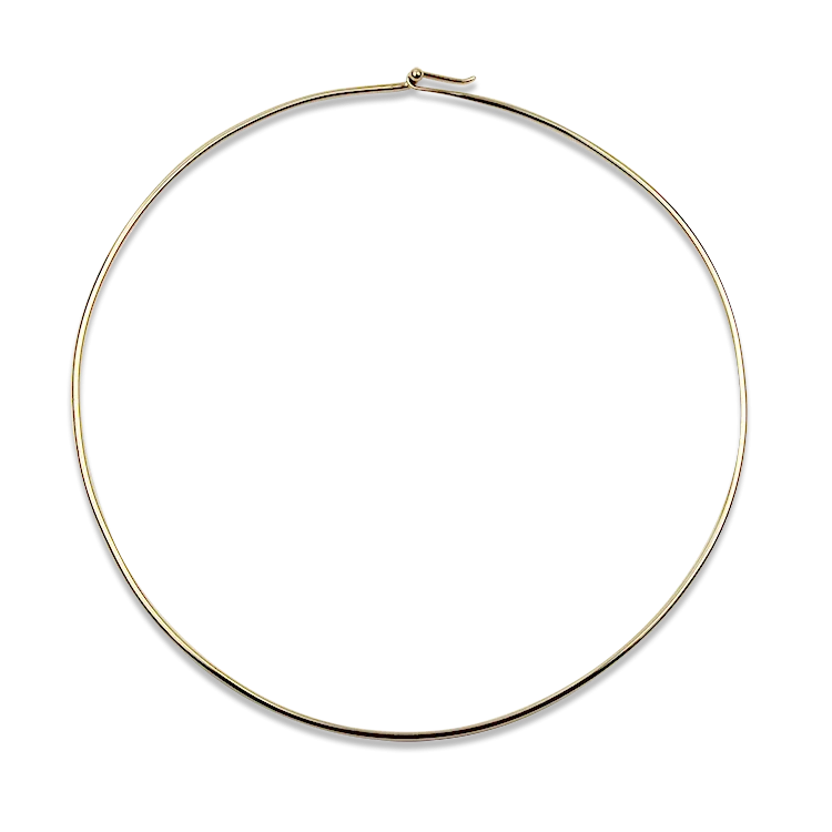 Estate 10k Yellow Gold Wire Neck Collar