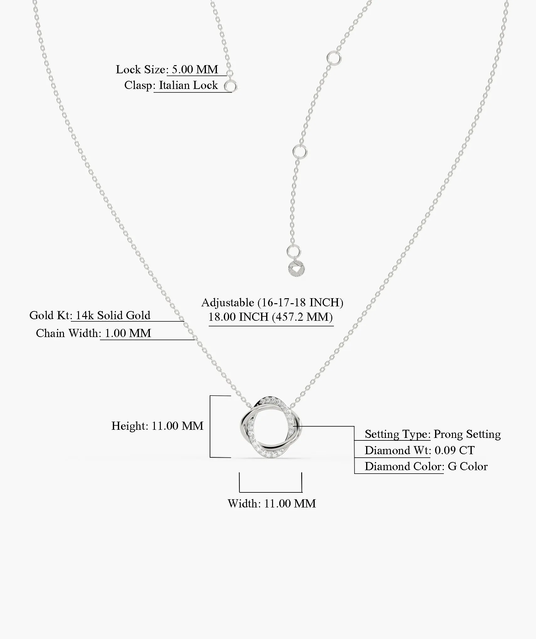 Eternal Loop Diamond Necklace
