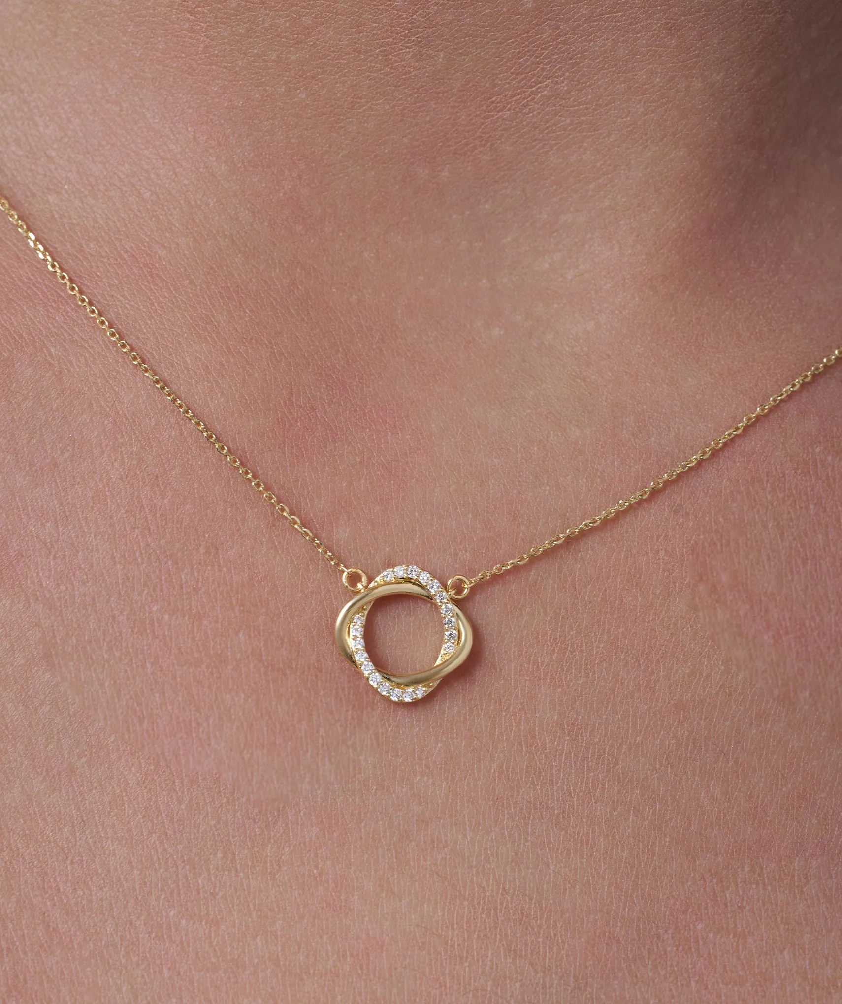 Eternal Loop Diamond Necklace