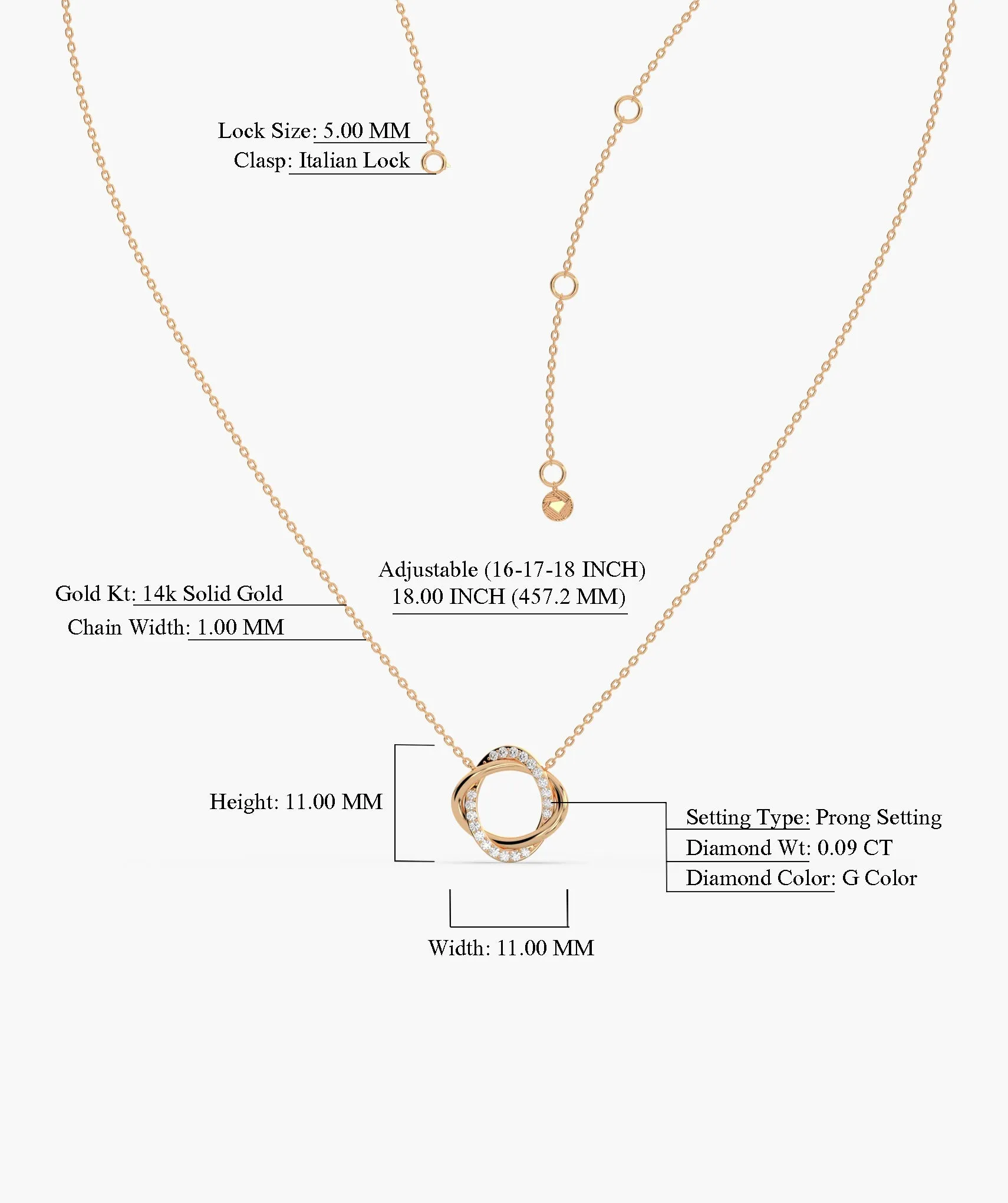 Eternal Loop Diamond Necklace