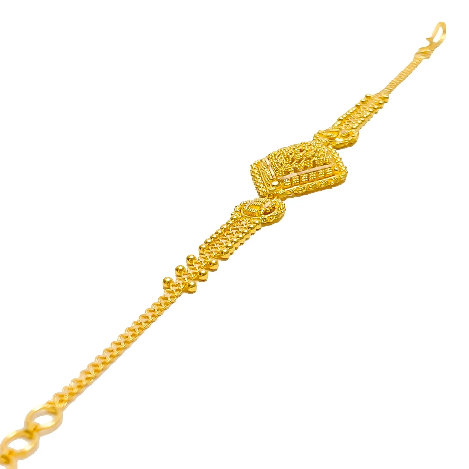 Ethereal Trendy 22k Gold Bracelet