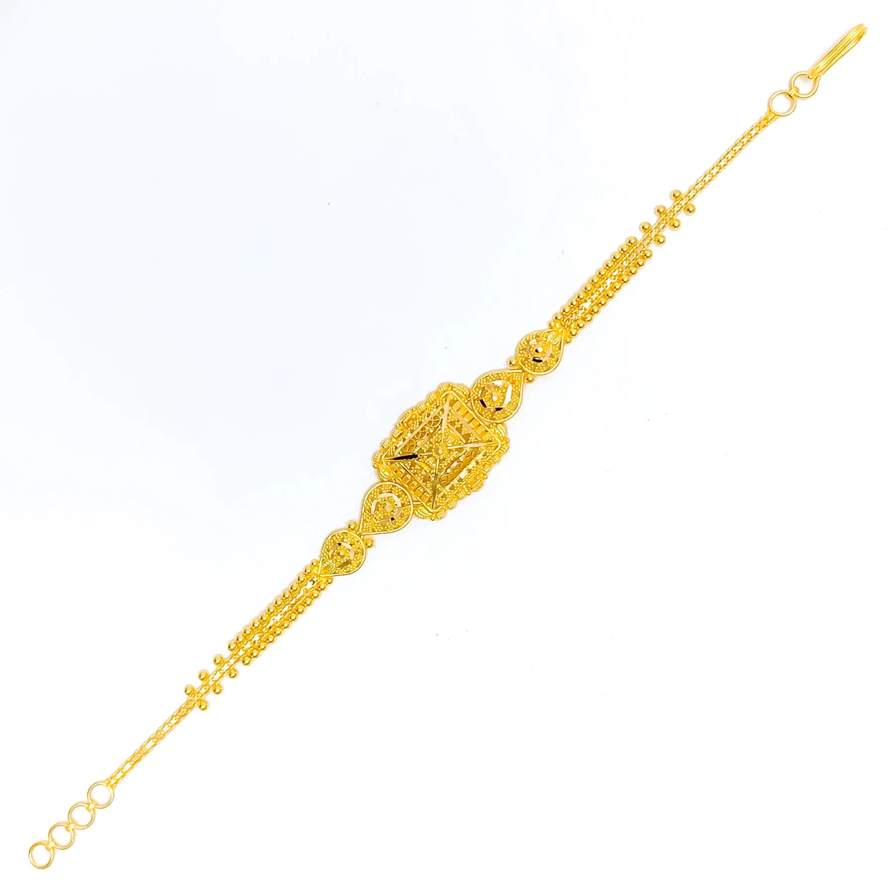 Ethereal Trendy 22k Gold Bracelet