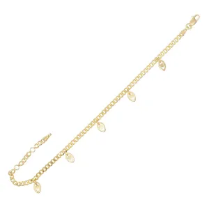 Evil Eye Charm Bracelet 14K