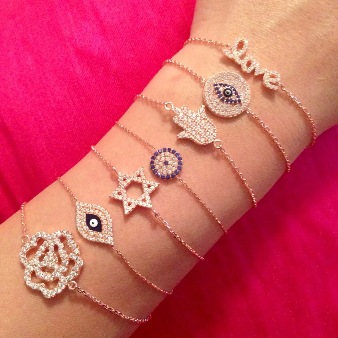 Evil Eye Enamel Bracelet