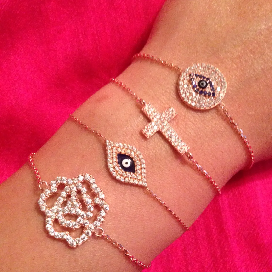 Evil Eye Enamel Bracelet