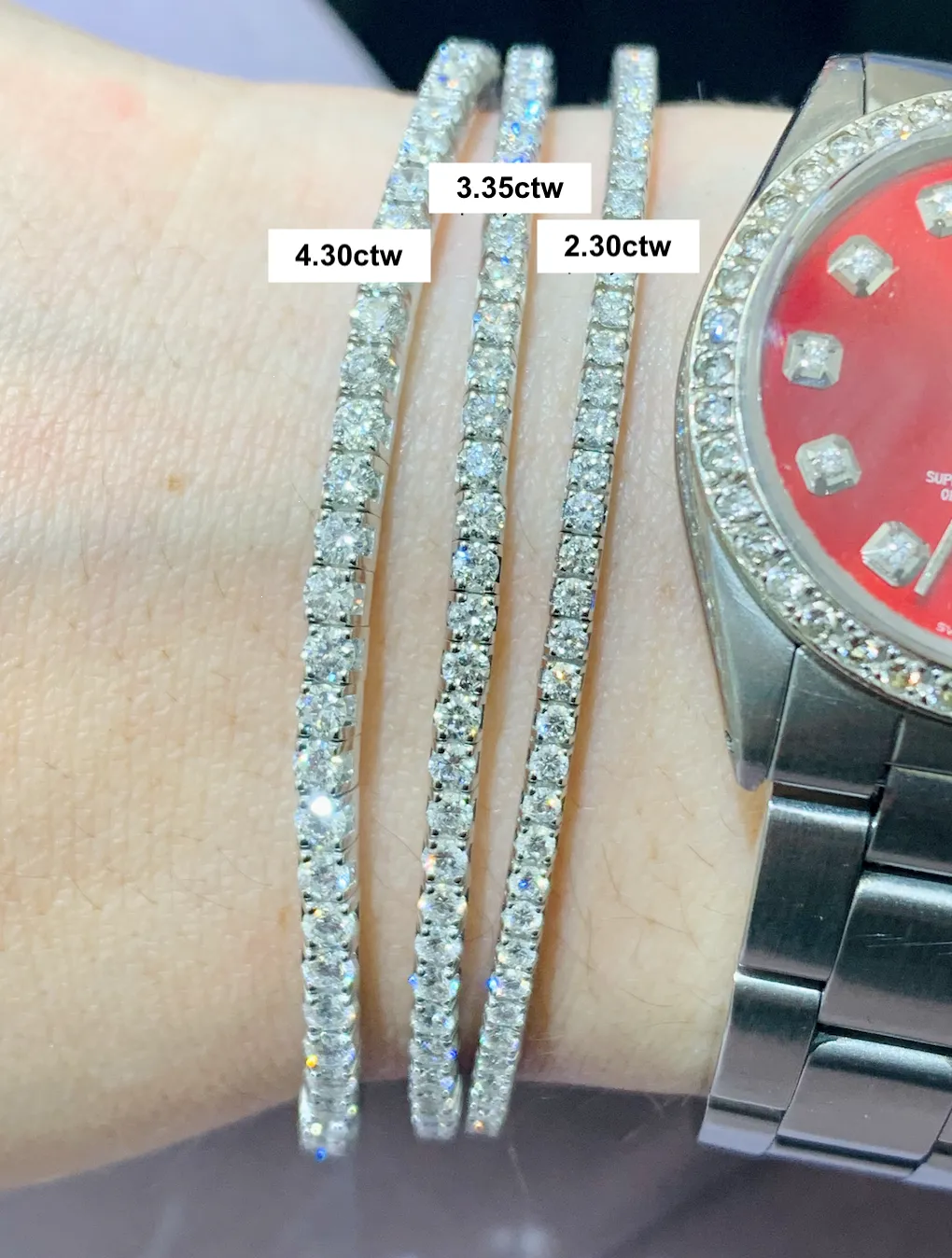 Ex-Tensible™ Rose Gold Diamond Stretch Tennis Bracelet