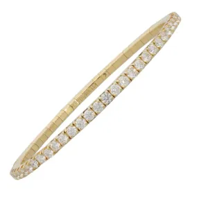 Ex-Tensible™ Yellow Gold Diamond Stretch Tennis Bracelet