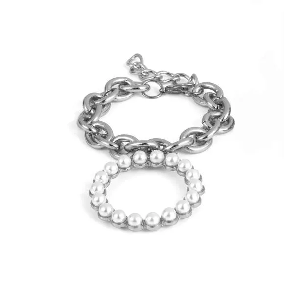 Exaggerated Charm Pearl Crab Pendant Bracelet | Cuff Bracelets Bangles Female Gifts