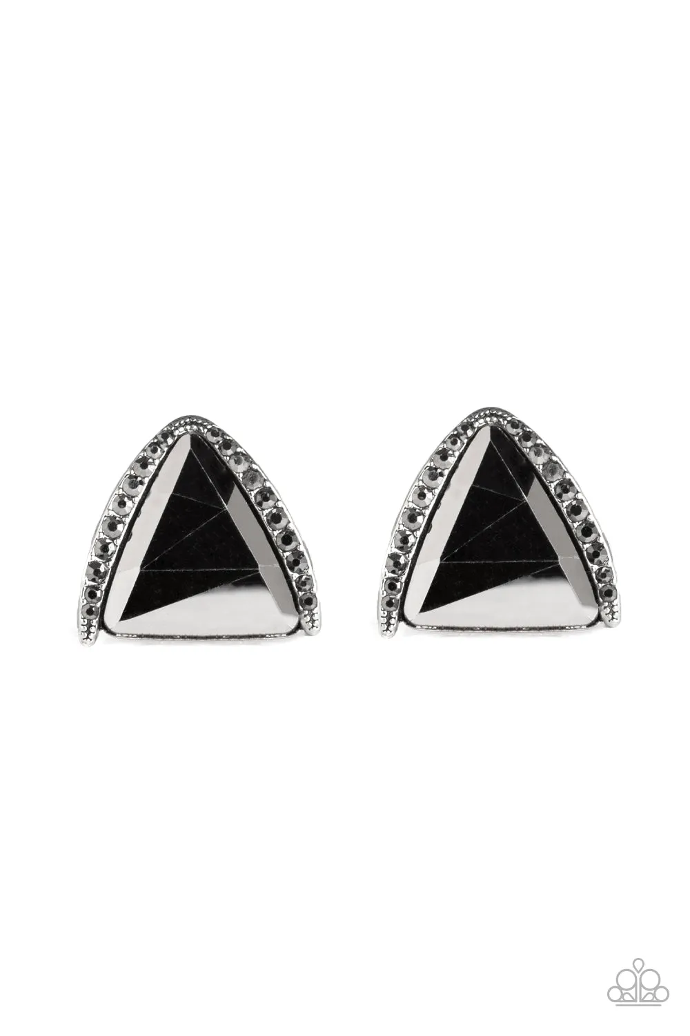 Exalted Elegance - Silver Post Earring