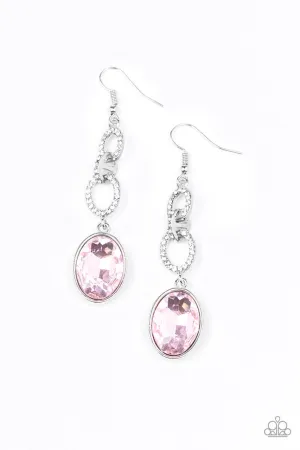 Extra Ice Queen Pink Paparazzi Earrings