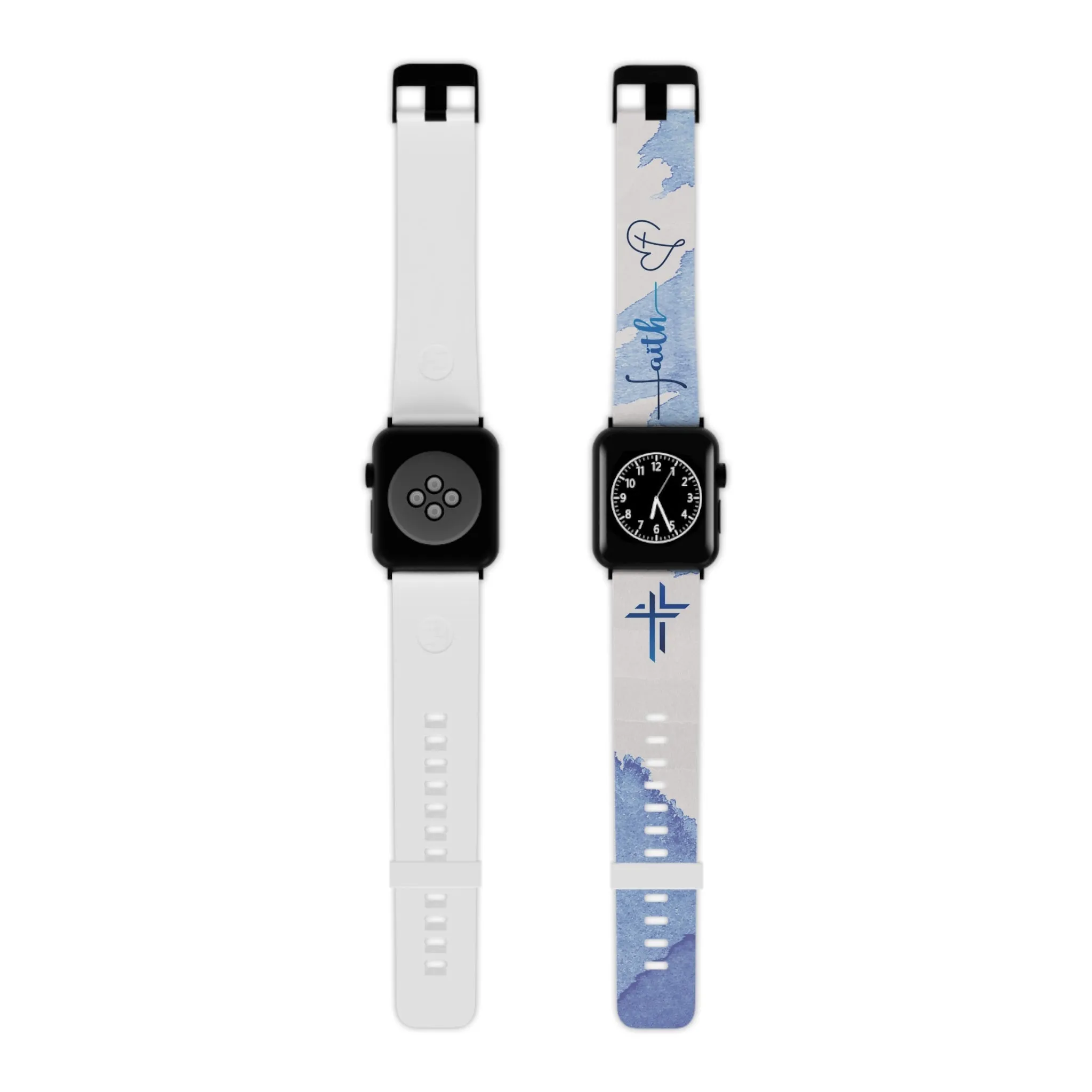 Faith Watch Band - Blue Watercolor for Apple Watch 38/40/42/44
