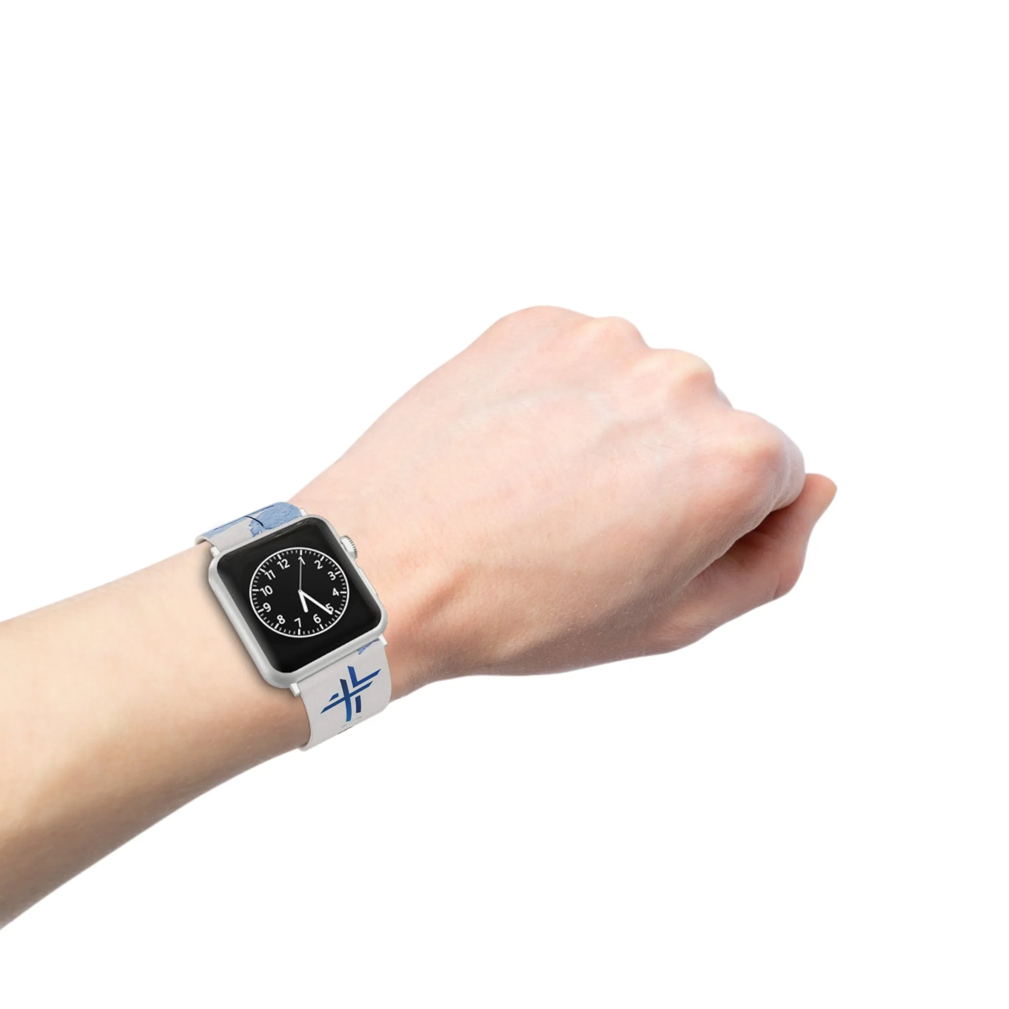 Faith Watch Band - Blue Watercolor for Apple Watch 38/40/42/44