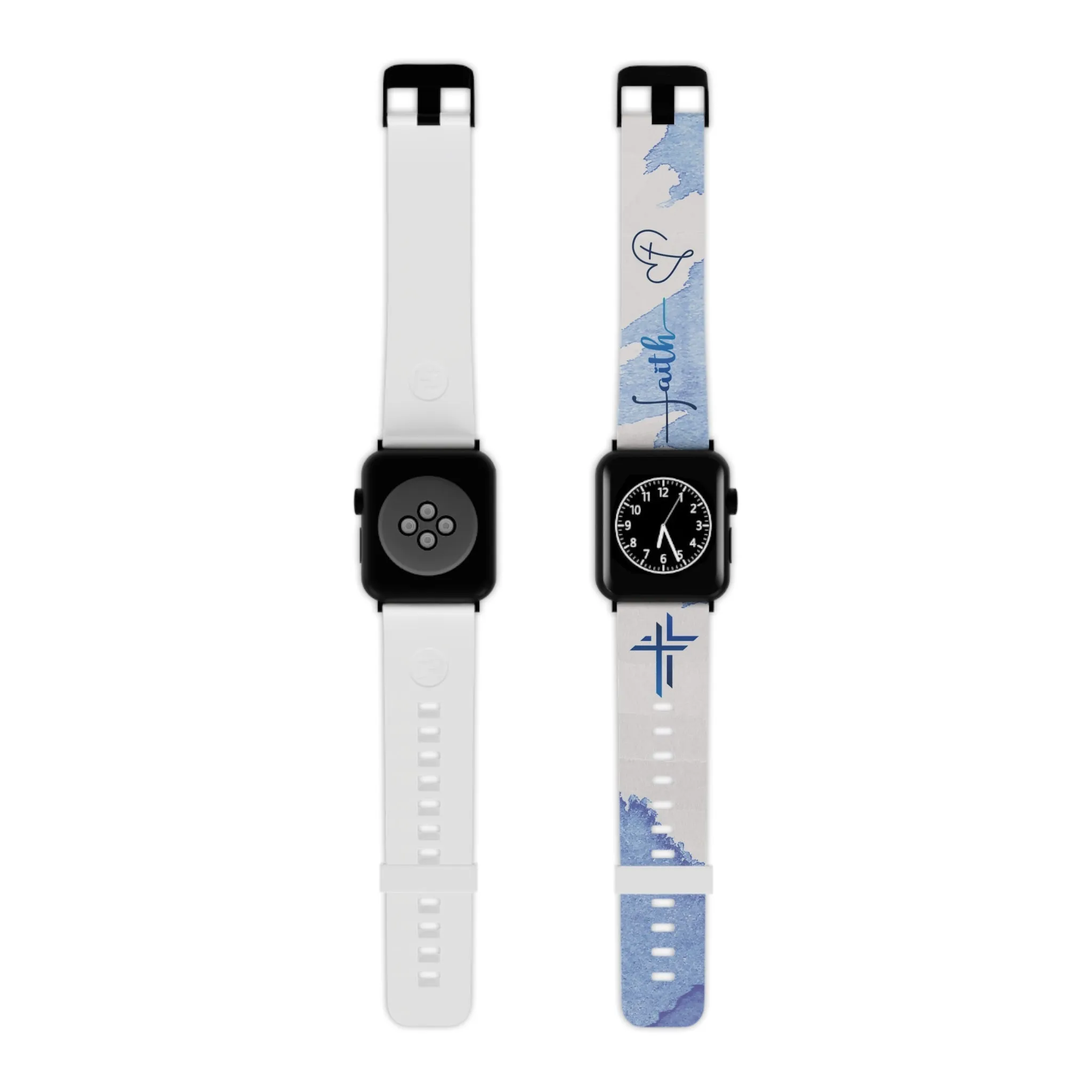 Faith Watch Band - Blue Watercolor for Apple Watch 38/40/42/44