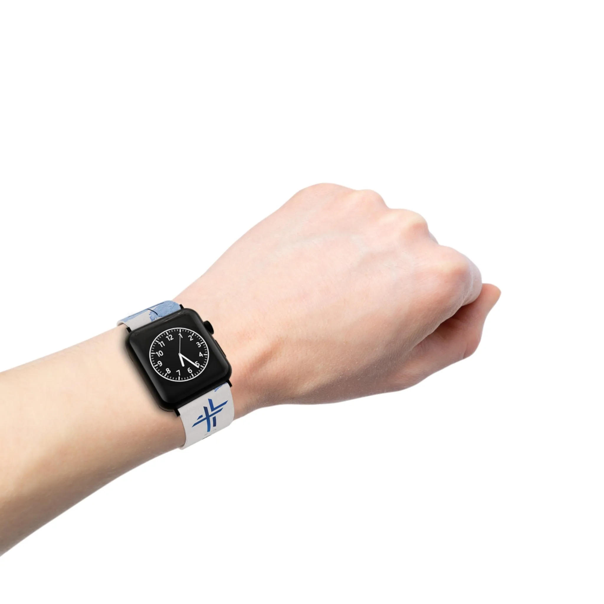 Faith Watch Band - Blue Watercolor for Apple Watch 38/40/42/44