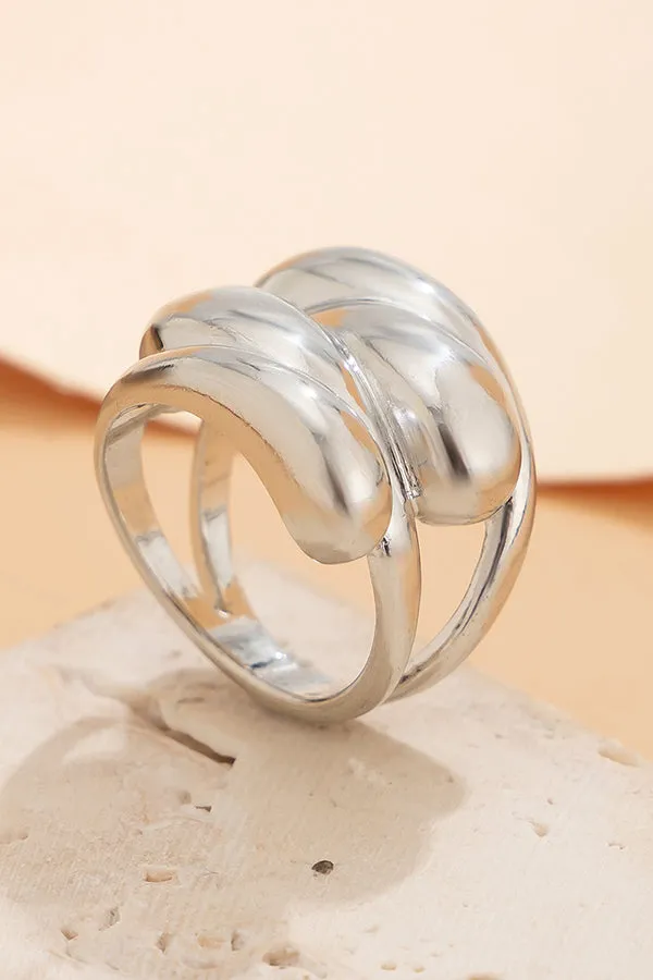 Fashion Alloy Twisted Double Layer Jewelry