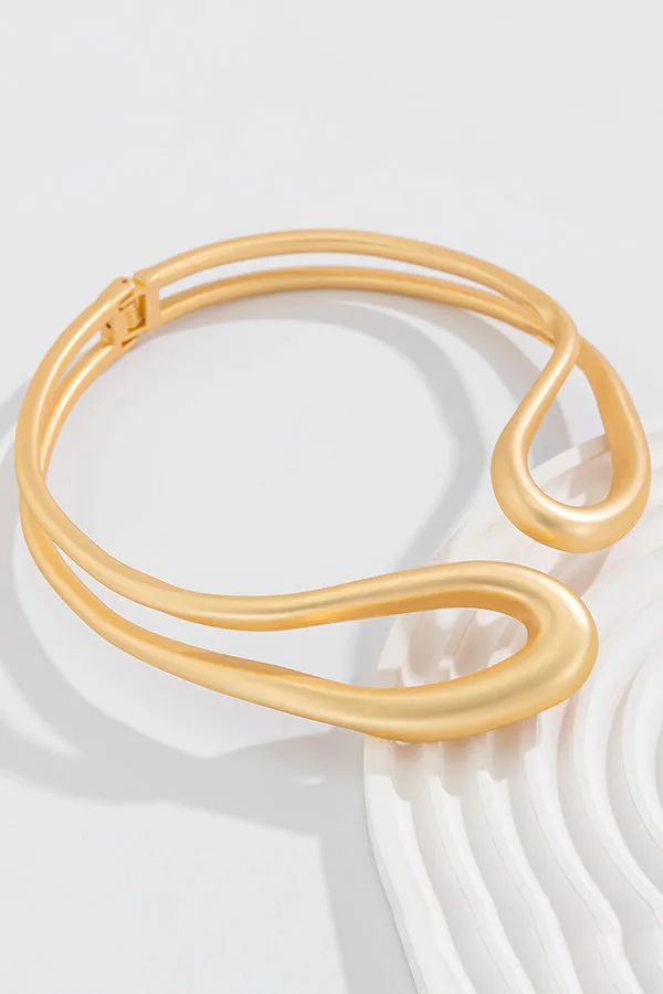 Fashion Alloy Twisted Double Layer Jewelry