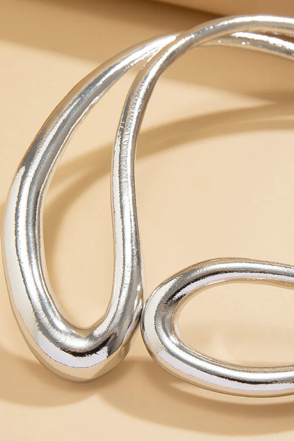 Fashion Alloy Twisted Double Layer Jewelry