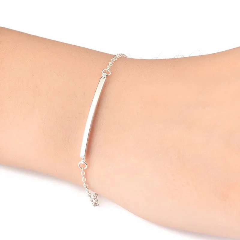 Fashion Jewelry Bracelet Femme Curved Bar Bracelets for Women