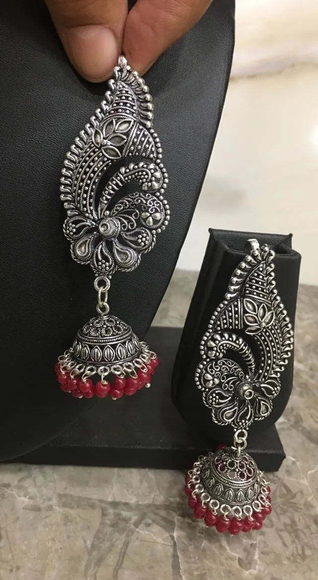 Fashion/Costume Jewellery Handcrafted Ear Cuff Jhumki earring With Beads For Women/Girls