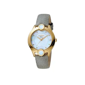 Ferre Milano White Dial Mop Ladies Watch