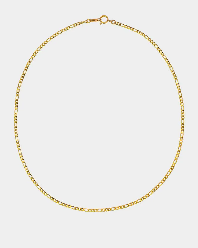 Figaro Chain 3x1 Necklace 3mm