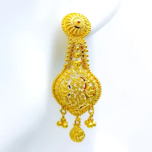 Fine Dazzling 22k Gold Earrings