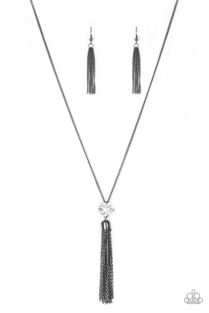 Five-Alarm FIREWORK Black Paparazzi Necklace