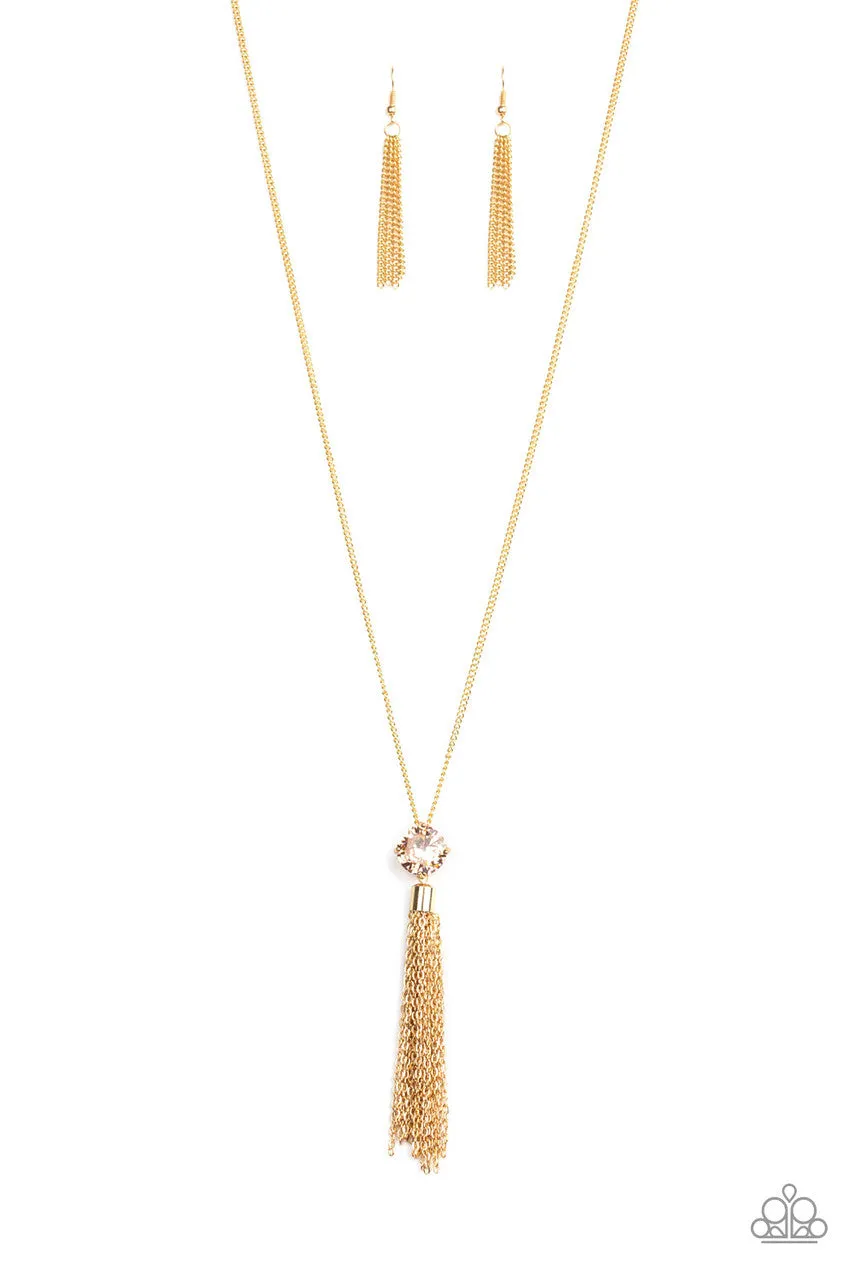 Five-Alarm FIREWORK Gold Paparazzi Necklace