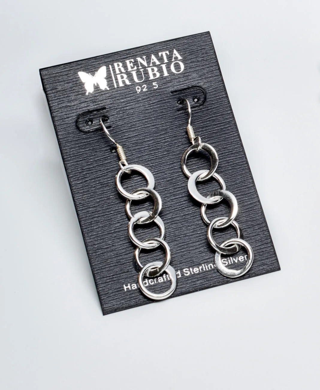 Flat Circle Sterling Silver Bracelet