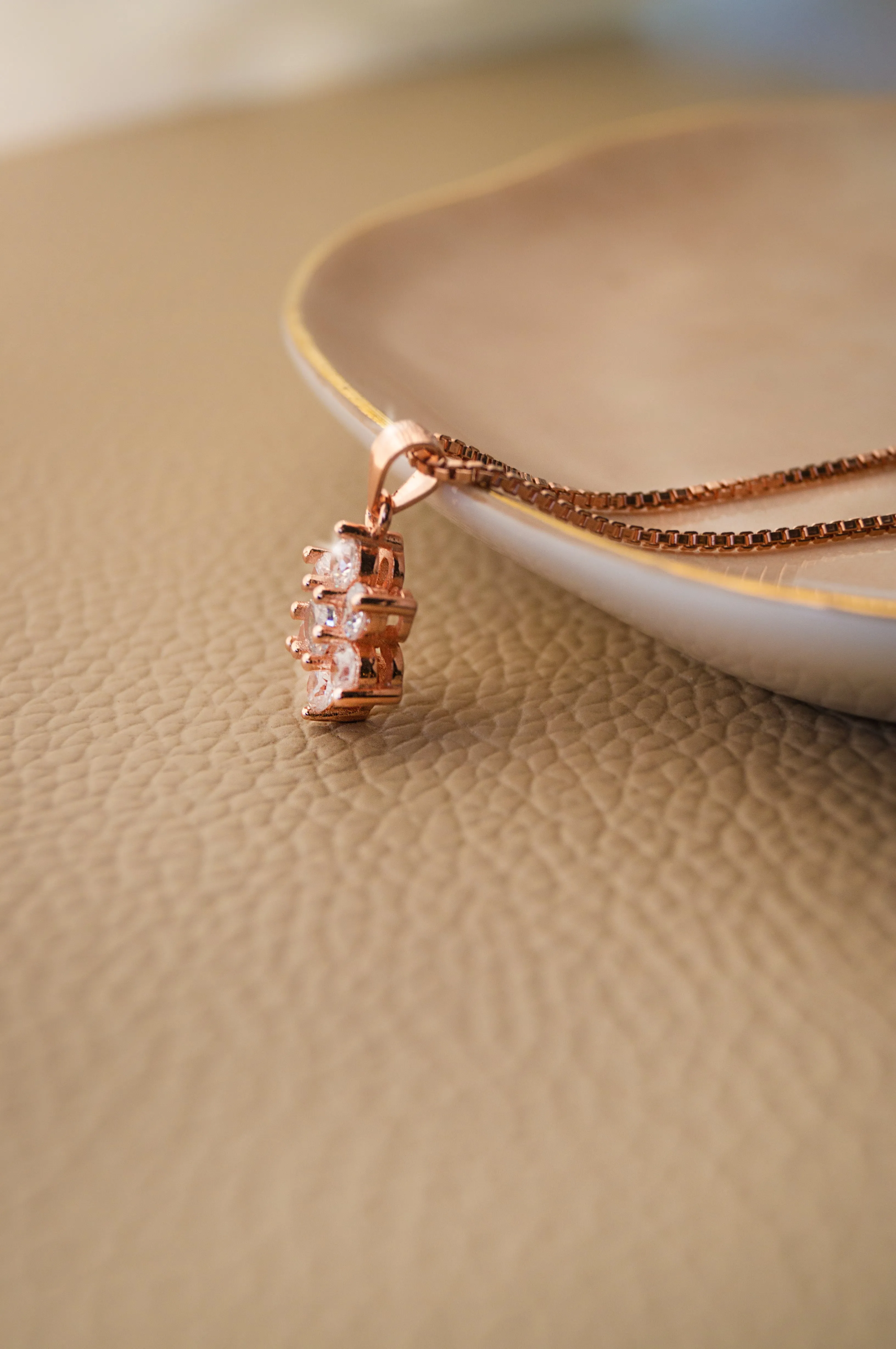 Floral Cluster Sterling Silver Pendant Set