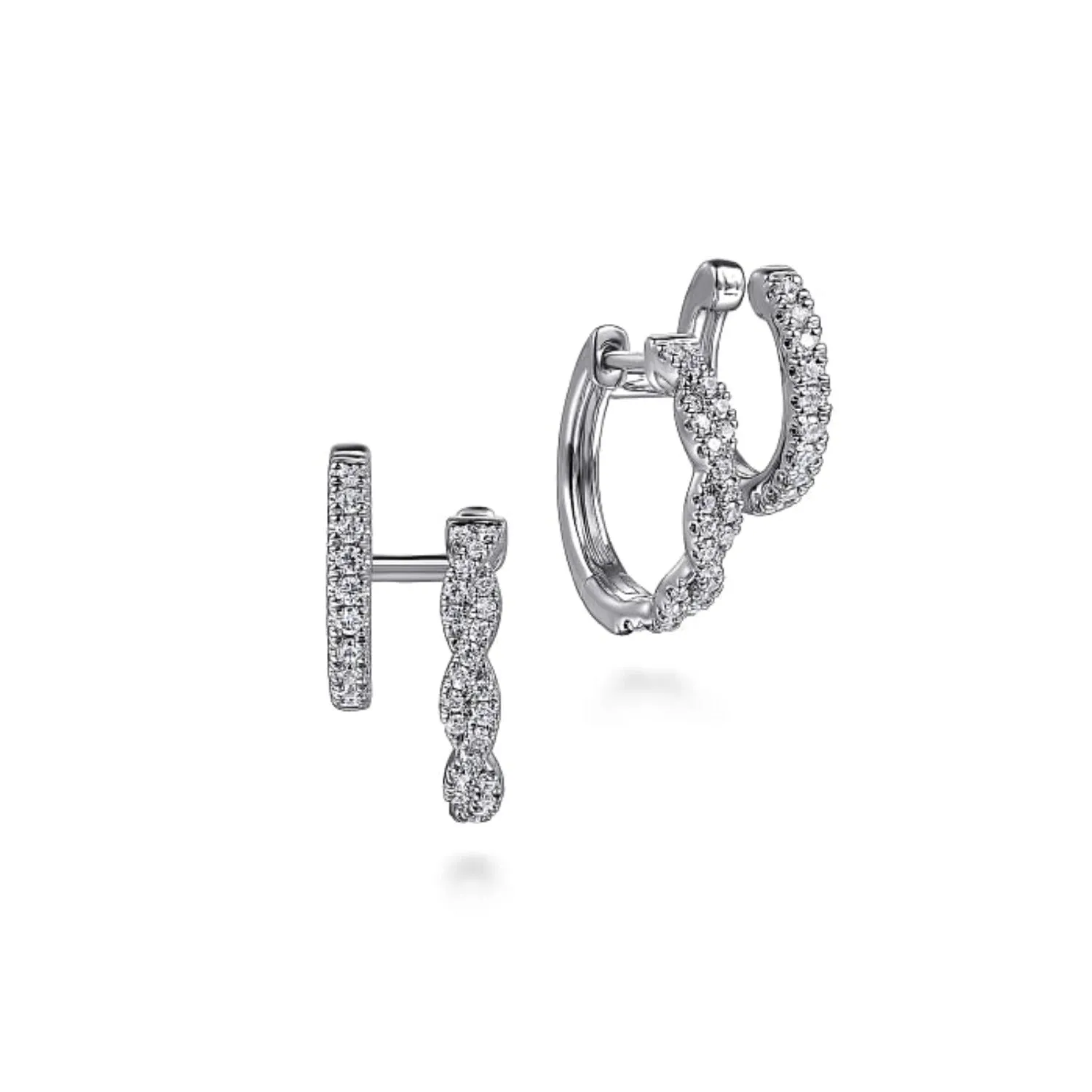 Gabriel & Co. Diamond Stuggie Earrings