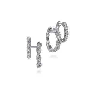 Gabriel & Co. Diamond Stuggie Earrings