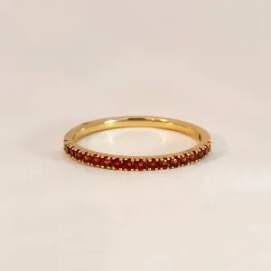 Garnet Row Ring
