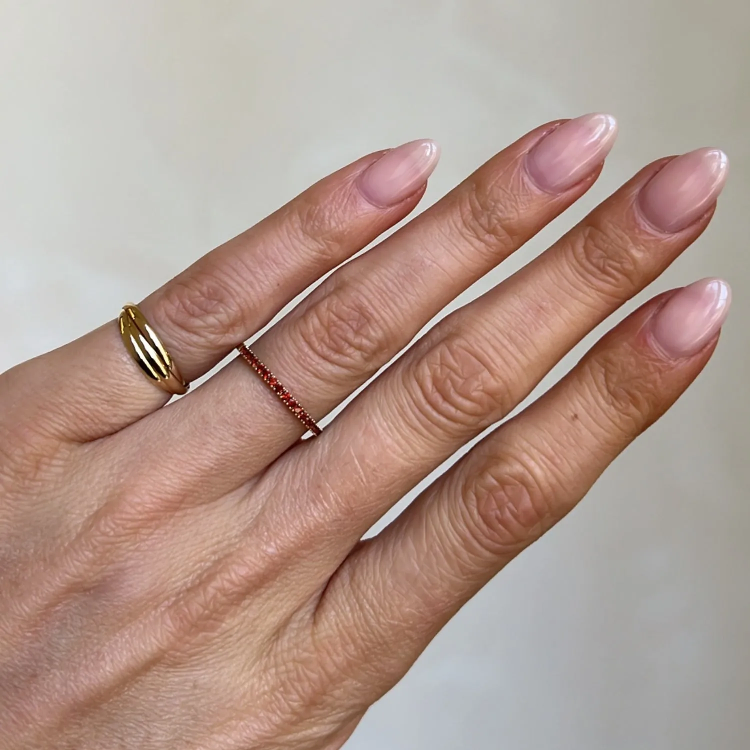 Garnet Row Ring