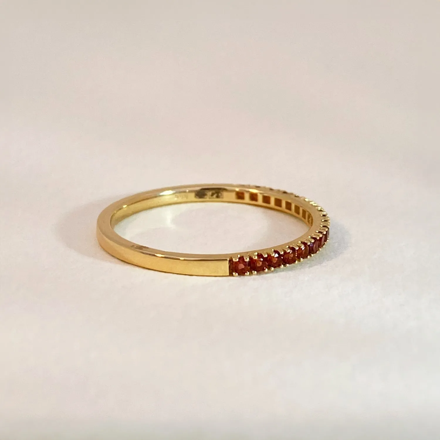 Garnet Row Ring